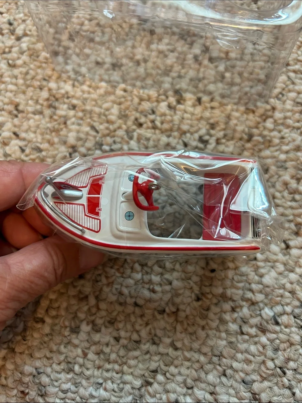 Hallmark Keepsake 1968 Murray Jolly Roger Flagship Ornament - White, Red & Blue